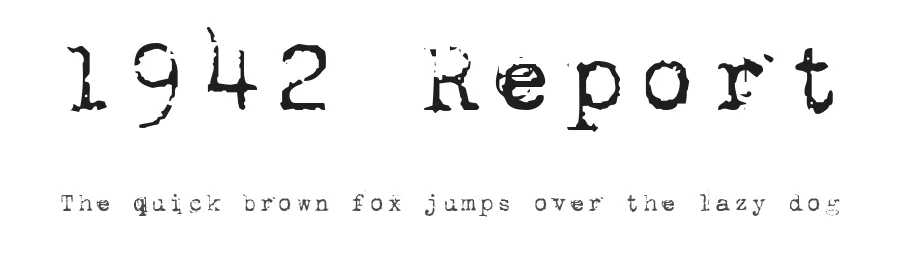 1942 Report