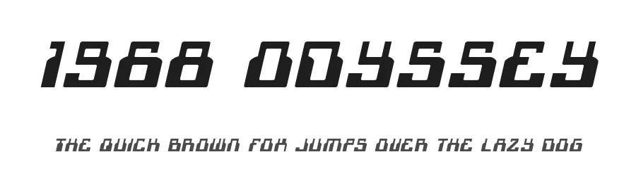 1968 Odyssey by Iconian Fonts — Display Font