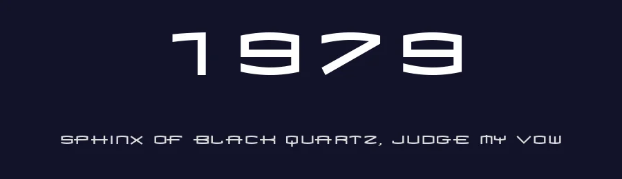 1979 — Display Font — thumbnail 2