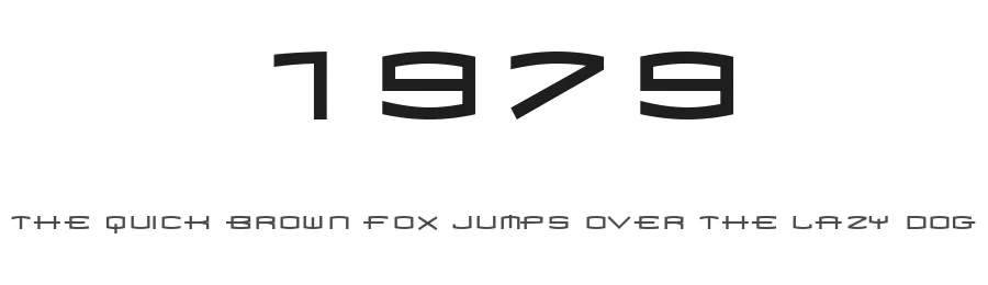 1979 — Display Font