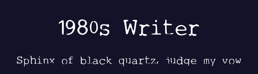 1980s Writer by Johnny Face — Decorative Font — thumbnail 2