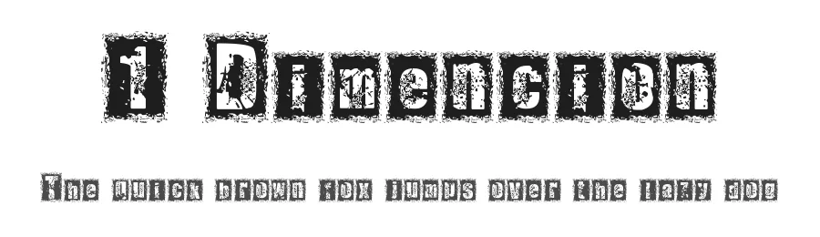 1 Dimencion