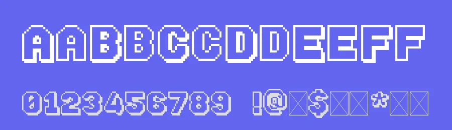 1UP! by Rikyozone — Display Font — thumbnail 3