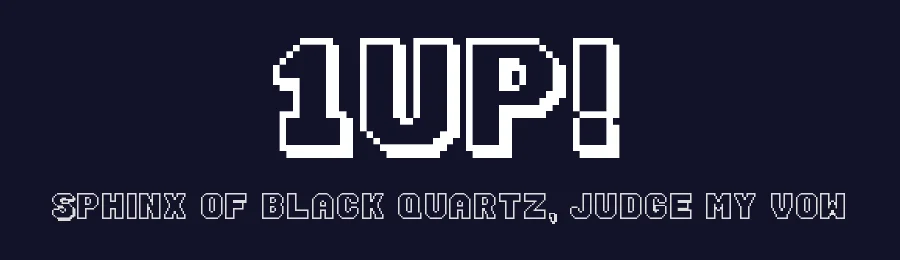 1UP! by Rikyozone — Display Font — thumbnail 2