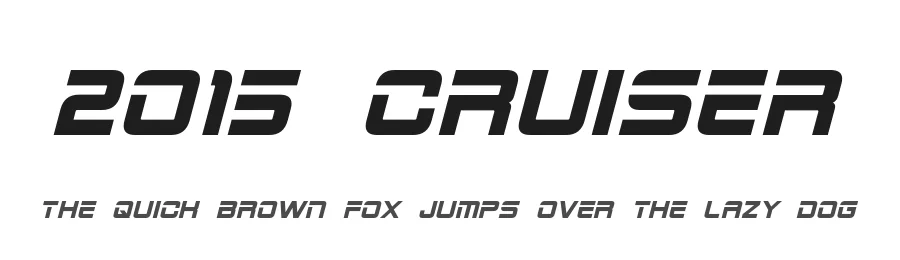 2015 Cruiser by Pixel Sagas — Display Font