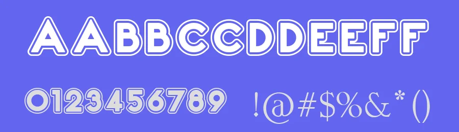 2020 Outline Fortune Kei by Arutype Studio — Decorative Font — thumbnail 3