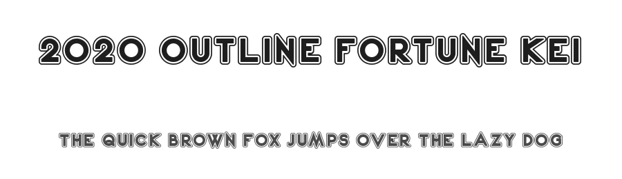 2020 Outline Fortune Kei by Arutype Studio — Decorative Font