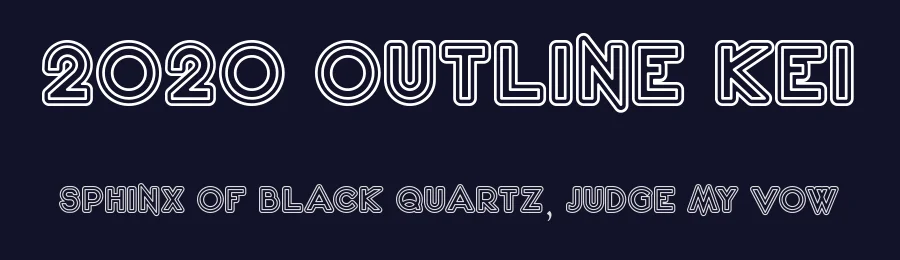 2020 Outline Kei by Arutype Studio — Decorative Font — thumbnail 2