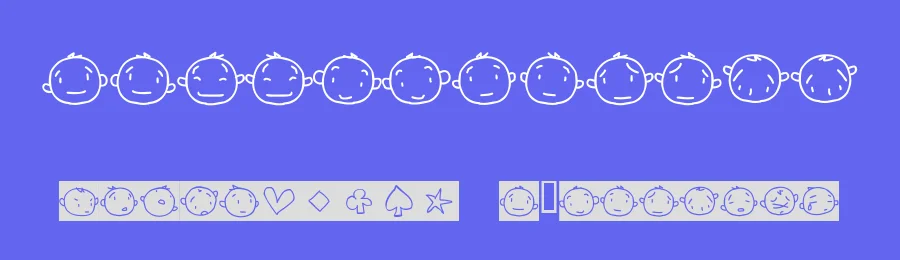 20 Faces — Dingbats Font — thumbnail 3