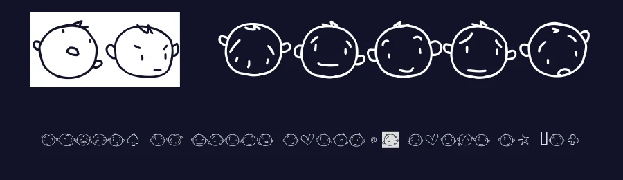 20 Faces — Dingbats Font — thumbnail 2