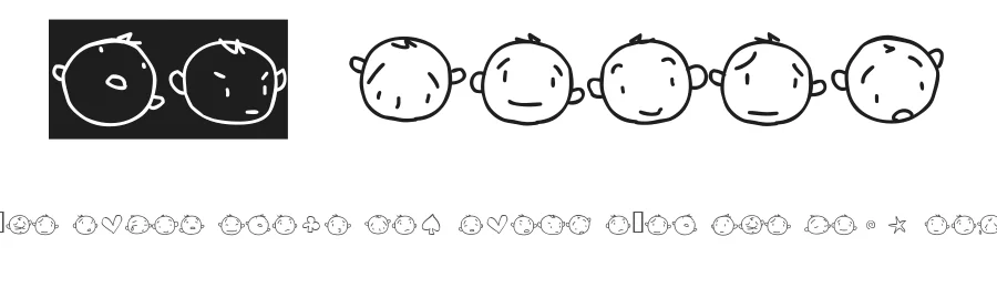 20 Faces — Dingbats Font