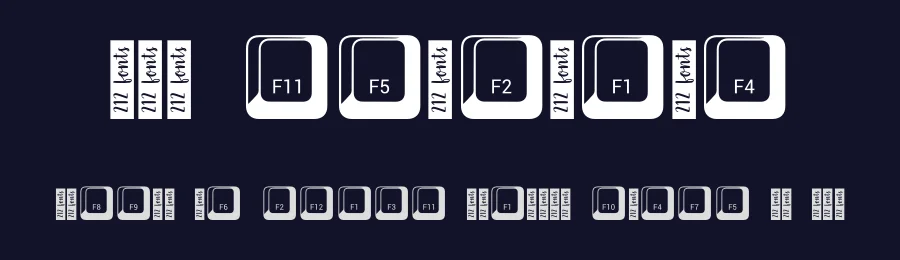 212 Keyboard by 212 fonts — Decorative Font — thumbnail 2