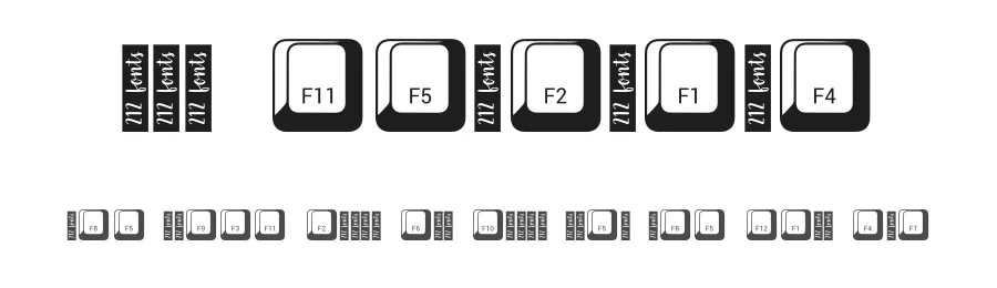 212 Keyboard by 212 fonts — Decorative Font