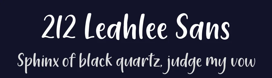 212 Leahlee Sans by 212 fonts — Script Handwritten Font — thumbnail 2