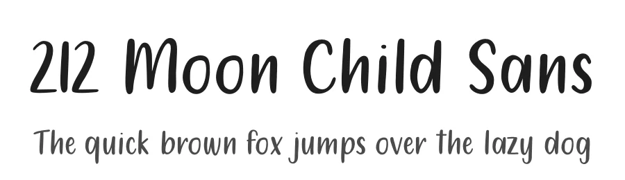 212 Moon Child Sans