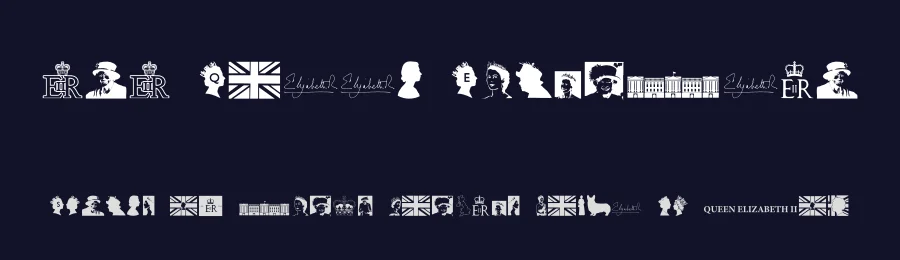 212 Queen Elizabeth by 212 fonts — Dingbats Font — thumbnail 2