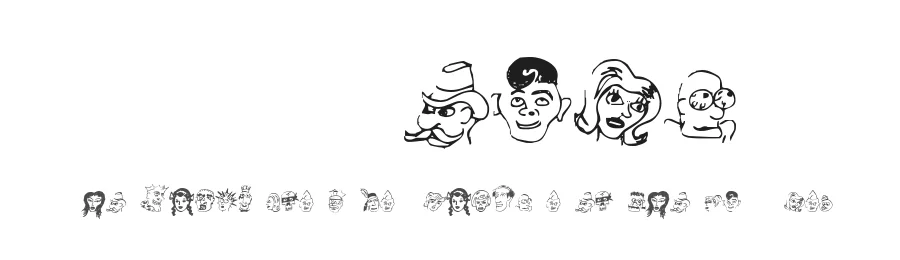 21 Heads by Heather Daniel — Dingbats Font