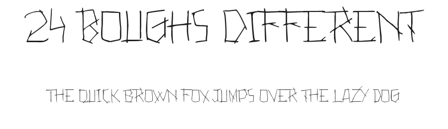 24 Boughs Different