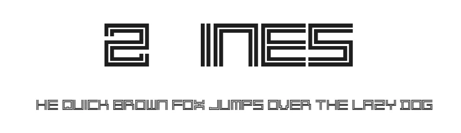 2 Lines by Qbotype Fonts — Display Font