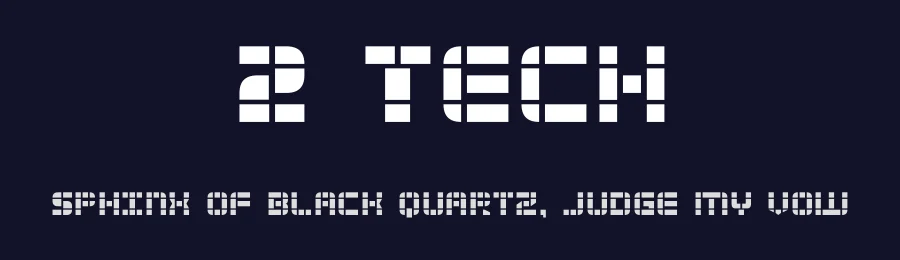2 Tech by Iconian Fonts — Display Font — thumbnail 2