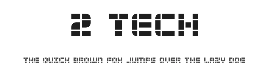 2 Tech by Iconian Fonts — Display Font