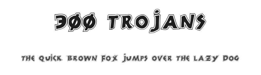 300 Trojans by Iconian Fonts — Decorative Font