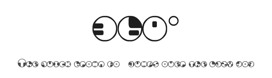 360Β° by Arjuna Ortega β Display Font