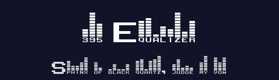 395 Equalizer by Anthony Robinson — Display Font — thumbnail 2