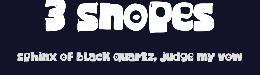 3 Snopes by paintblack — Decorative Font — thumbnail 2