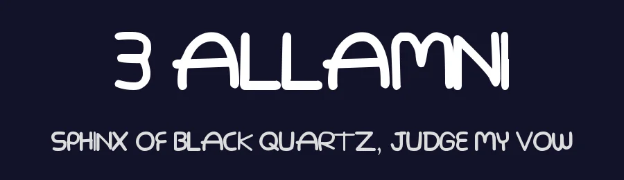 3 Allamni by Mahdi Salah — Decorative Font — thumbnail 2