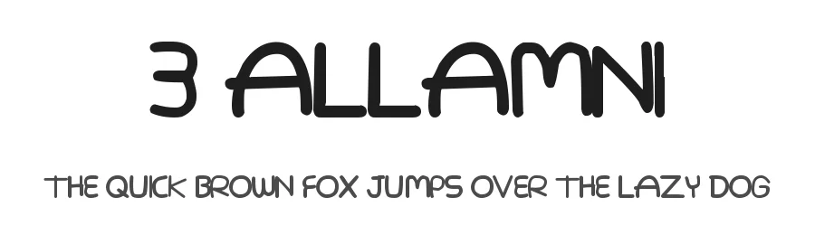 3 Allamni by Mahdi Salah β Decorative Font