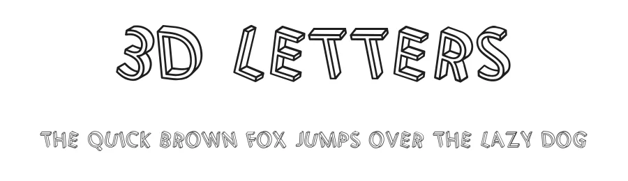 3D Letters by Vladimir Nikolic — Decorative Font