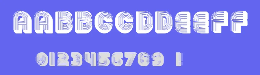 3D Models by Vladimir Nikolic — Decorative Font — thumbnail 3