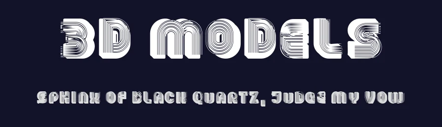 3D Models by Vladimir Nikolic — Decorative Font — thumbnail 2