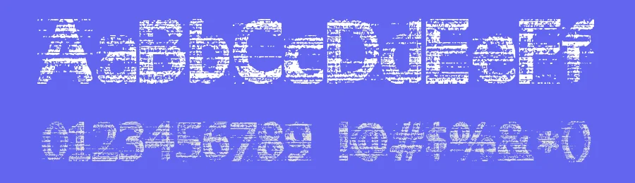 3D Noise by Alf Nielsen — Decorative Font — thumbnail 3
