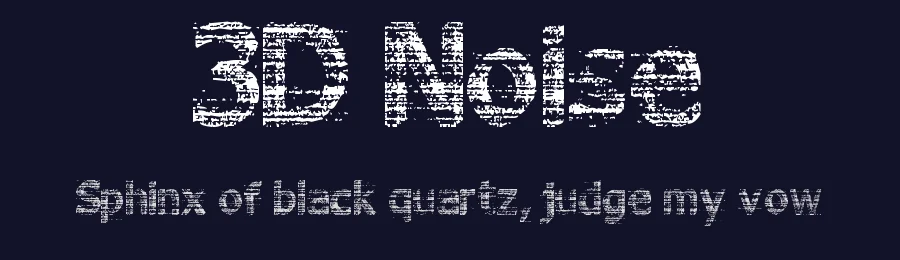 3D Noise by Alf Nielsen — Decorative Font — thumbnail 2