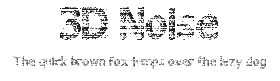 3D Noise by Alf Nielsen — Decorative Font