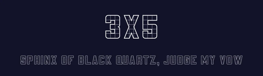 3x5 by K-Type — Display Font — thumbnail 2