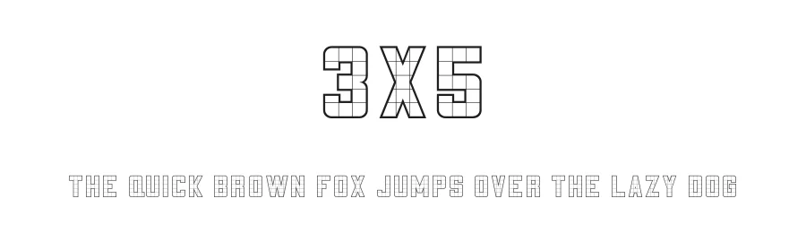 3x5 by K-Type — Display Font