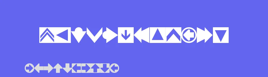 4rrows by Anna Maria Woźniak — Dingbats Font — thumbnail 3