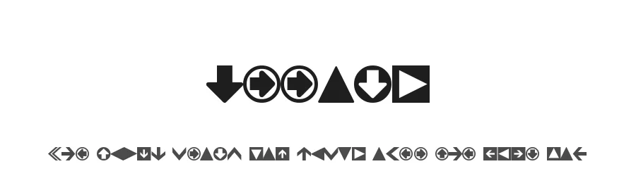 4rrows by Anna Maria Woźniak — Dingbats Font