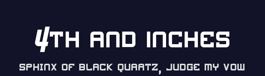 4th and Inches by Abdulmakesfonts — Display Font — thumbnail 2