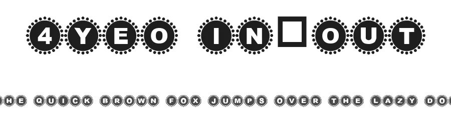 4Yeo In/Out by 4 Yeo β Decorative Font