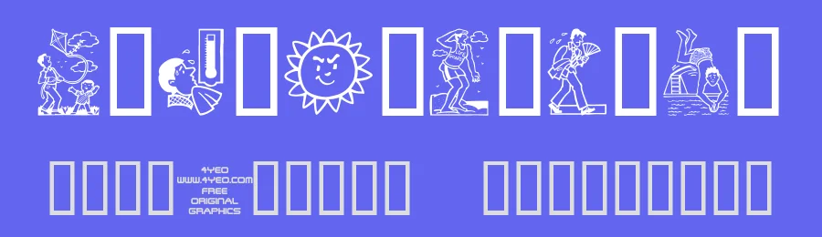 4YeoSummer by 4 Yeo — Dingbats Font — thumbnail 3
