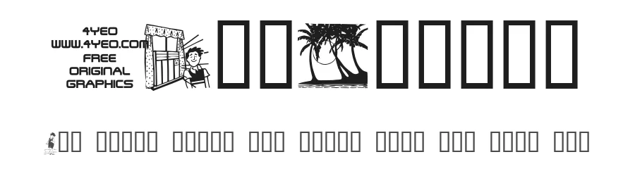 4YeoSummer by 4 Yeo — Dingbats Font