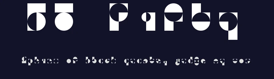 50 Fifty by Christian Munk — Display Font — thumbnail 2