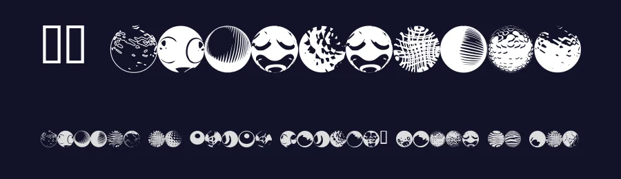 52 Sphereoids by Omega Font Labs — Dingbats Font — thumbnail 2