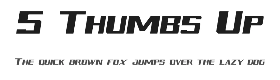 5 Thumbs Up by Monolab — Sans Serif Font
