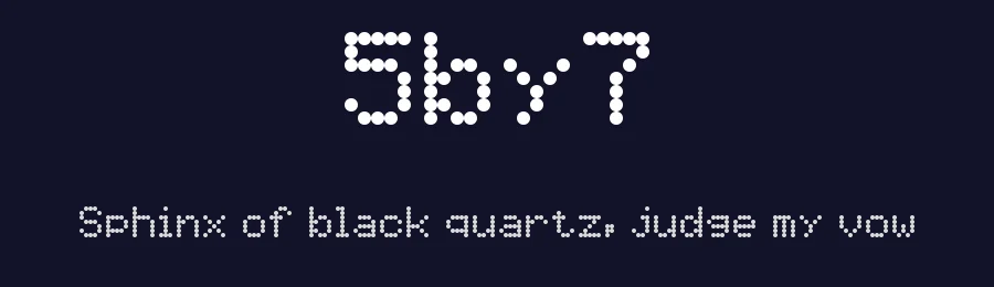 5by7 by Peter Wiegel — Display Font — thumbnail 2