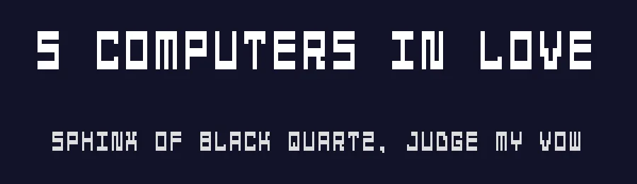 5 Computers In Love by Winter Design Studio — Display Font — thumbnail 2